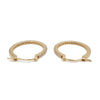 14K Yellow Gold Diamond Hoop Earrings, 0.55ctw, 4.55g