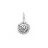 18K White Gold Diamond Pendant