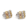 Estate Roberto Coin Barocco 18K Yellow & White Gold Diamond Earrings