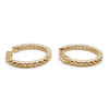 14K Yellow Gold Diamond Hoop Earrings, 9.50g