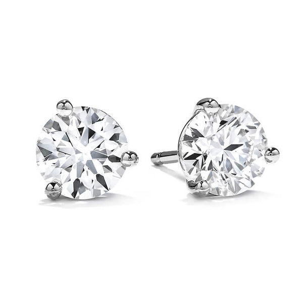 2.06Ct Round Brilliant Cut Diamond Stud Earrings, F-G, VS2, EGL USA US 921810508D