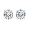 2.14Ct Round Brilliant Cut Diamond Stud Earrings, J, VVS1