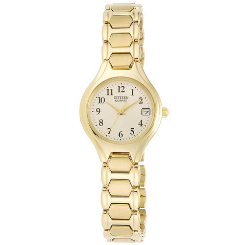 Citizen Women's Gold-Tone Stainless Steel Bracelet Quartz Watch EU2252-56P