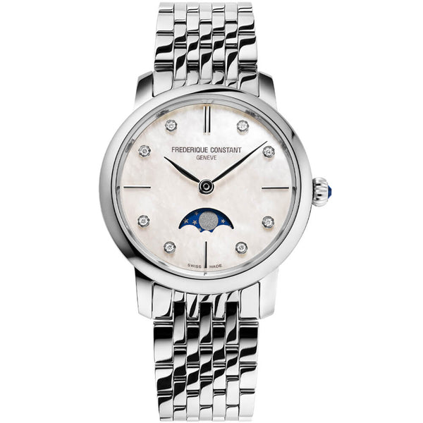 Frederique Constant Classics Slimline Ladies Moonphase FC-206MPWD1S6B