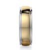 Michael M Two-Tone 14K White Gold & Yellow Gold Men's Wedding Band MB106