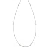 14K White Gold Diamond Chain, 0.88ctw, 18 inches