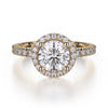 Michael M 18K White Gold Diamond Engagement Ring R320S-1