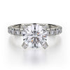 Michael M EUROPA 18K White Gold Diamond Engagement Ring R442-2