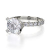 Michael M EUROPA 18K White Gold Diamond Engagement Ring R442-2