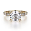 Michael M EUROPA 18K White Gold Diamond Engagement Ring R442-2