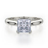 Michael M Defined Princess Solitaire Engagement Ring R523-1