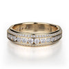 Michael 18K Yellow Gold 3/4 Way Diamond Ladies Wedding Band R656B