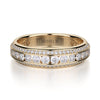 Michael 18K Yellow Gold 3/4 Way Diamond Ladies Wedding Band R656B