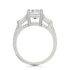 Michael M TRINITY 18K White Gold Three-Stone Engagement Ring R765-2.5