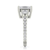 Michael M TRINITY 18K White Gold Three-Stone Engagement Ring R765-2.5