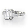 Michael M TRINITY 18K White Gold Three-Stone Engagement Ring R765-2.5