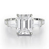 Michael M TRINITY 18K White Gold Three-Stone Engagement Ring R765-2.5