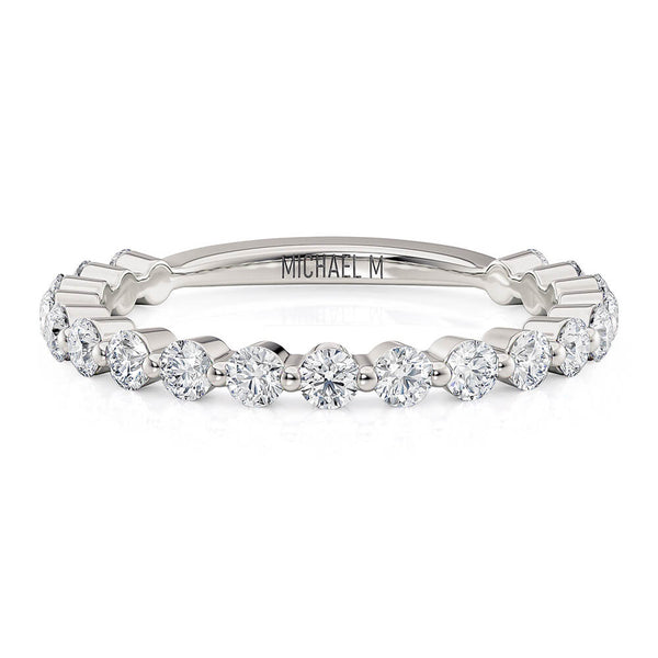 Michael M Ladies 3/4 Way Diamond Wedding Band R791B