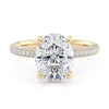 Michael M Crown Oval Center Diamond Engagement Ring R796-3