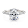 Michael M Crown Oval Center Diamond Engagement Ring R796-3