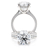 Michael M CROWN Round Center Diamond Engagement Ring R797-4