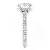 Michael M CROWN 18K White Gold Engagement Ring R799-3