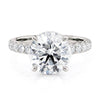 Michael M CROWN 18K White Gold Engagement Ring R799-3