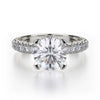 Michael M Round Center Engagement Ring CROWN R716-2