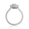 Michael M DEFINED Platinum Pear Shape Diamond Engagement Ring R739-2PR