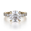 Michael M Crown Round Center Engagement Ring R736-3