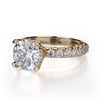 Michael M Round Center Engagement Ring CROWN R716-2