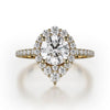 Michael M DEFINED 18K White Gold Engagement Ring R785-2