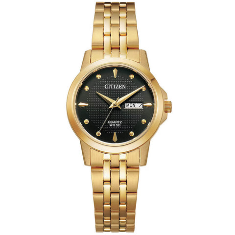 Citizen Women's Gold Tone Stainless Steel Bracelet Quartz Watch EQ0603-59F