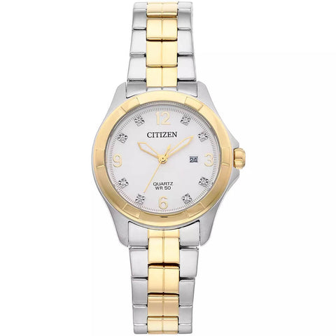 Citizen Women's Crystal Two-Tone Stainless-Steel Watch EU6084-57A