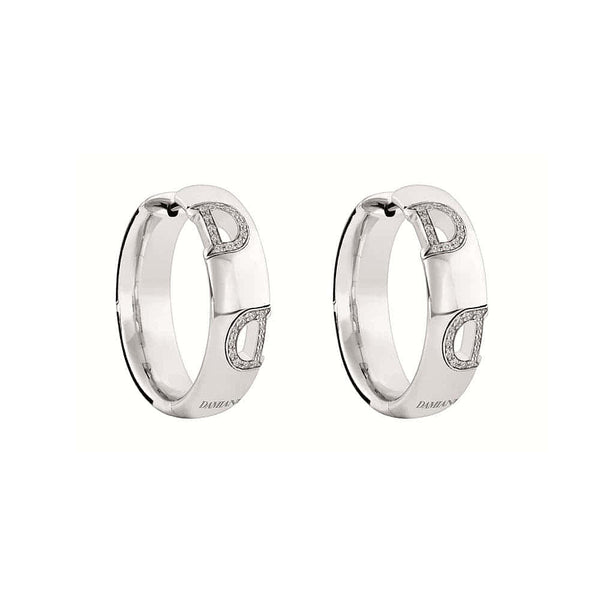 Damiani D.Icon 18K White Gold Diamond Earrings 20049157