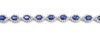 18K White Gold Diamond and Blue Sapphire Bracelet