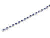 18K White Gold Diamond and Blue Sapphire Bracelet