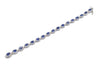 18K White Gold Diamond and Blue Sapphire Bracelet