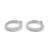 18K White Gold Diamond Hoop Earrings, 4.12ctw, 12.9 g