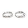 18K White Gold Diamond Hoop Earrings, 4.12ctw, 12.9 g