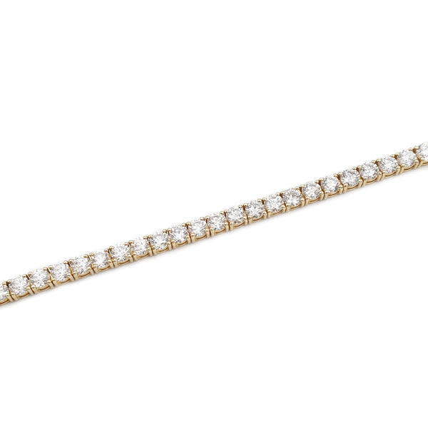 14K Yellow Gold Diamond Tennis Bracelet, 8.80ctw, 12.57g