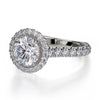 Michael M Europa Round Center Engagement Ring R440-1.5