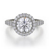 Michael M Europa Round Center Engagement Ring R440-1.5