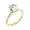 Michael M Crown Oval Diamond Engagement Ring R749-3OV