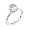 Michael M Crown Oval Diamond Engagement Ring R749-3OV