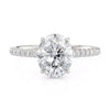 Michael M Crown Oval Diamond Engagement Ring R749-3OV