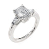 Michael M Trinity 18K White Gold Diamond Engagement Ring R807-2