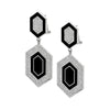 Michael M Chroma Pavé Hexagon Cocktail Earrings ER490BK