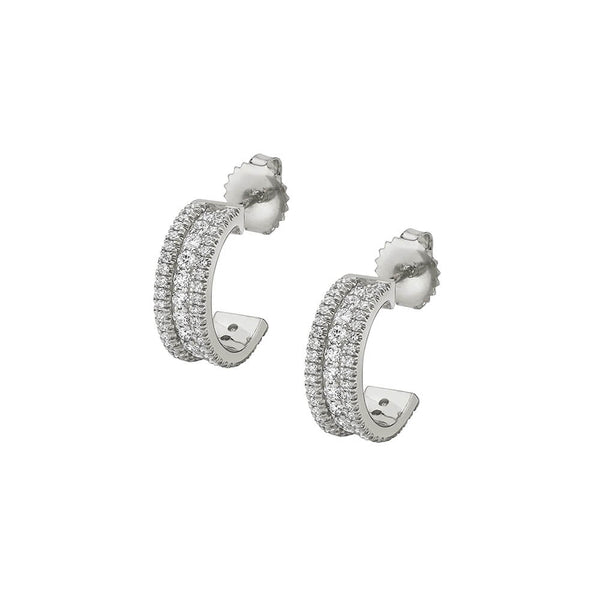 Michael M EUROPA Diamond Huggie Earrings ER444