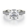 Michael M CROWN Round Center Diamond Engagement Ring R751-2